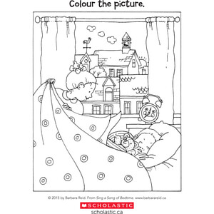 Sing a Song of Bedtime: Colouring