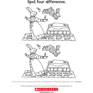 Sing a Song of Bedtime: Spot the Differences