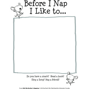 Shh! My Brother's Napping: Drawing Activity