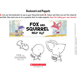 Bookmark and Puppets