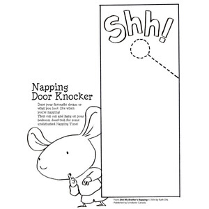 Shh! My Brother's Napping: Door Knocker