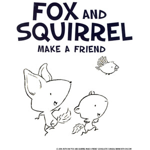 Fox and Squirrel Make a Friend: Colouring