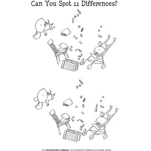 Shh! My Brother’s Napping: Spot the Differences