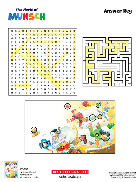 Bounce!: Answer Key