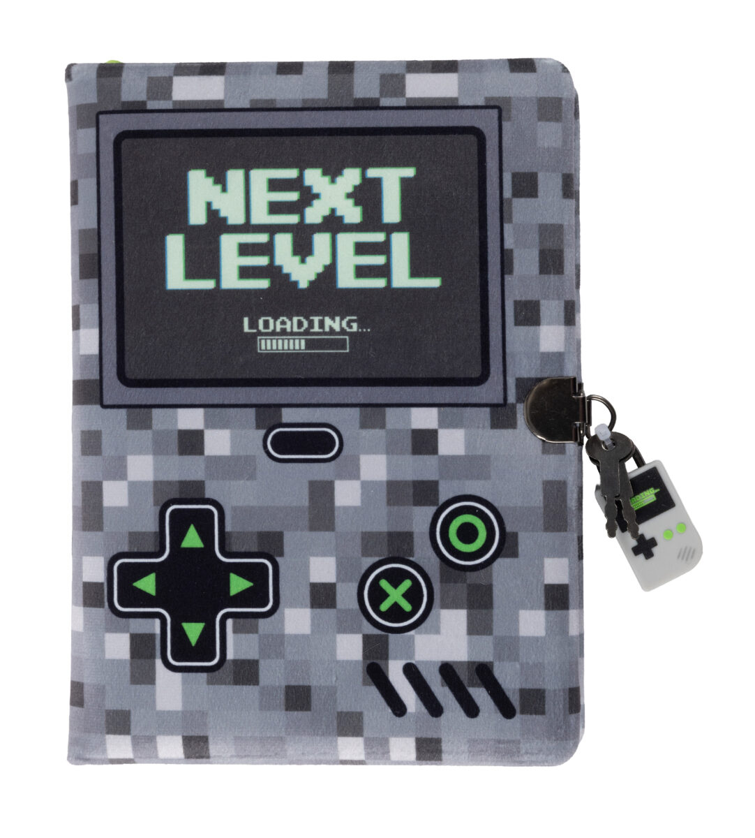Next Level Gray Plush Gamer Diary
