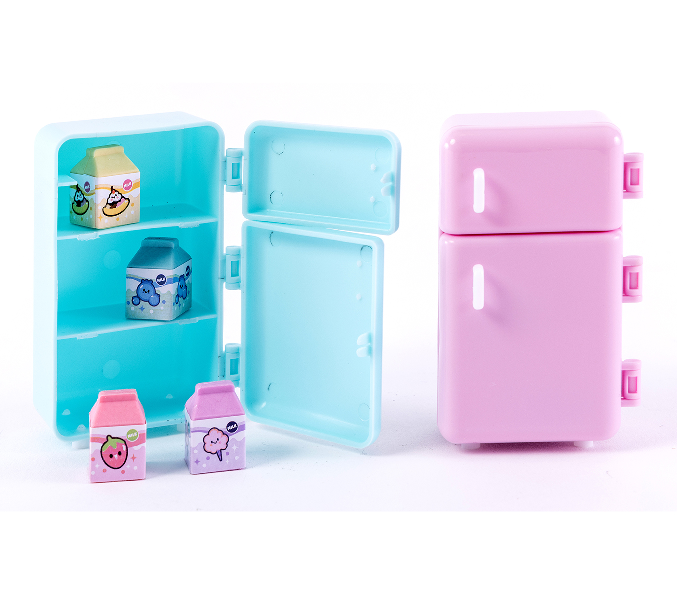 Milk Carton Fridge Eraser Set