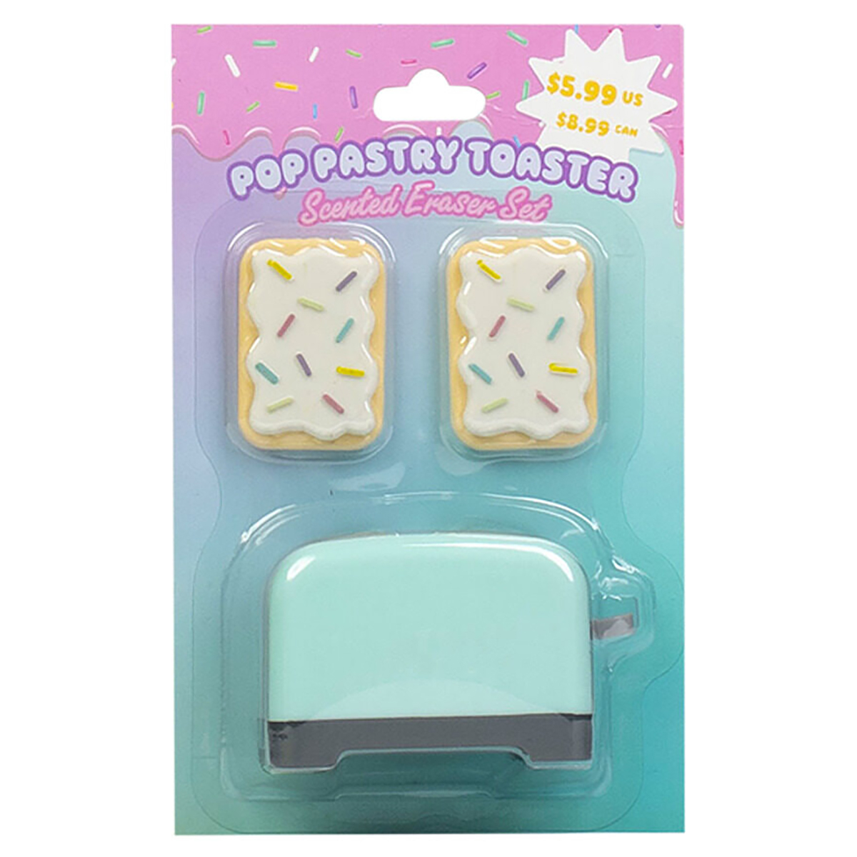 Pop Pastry Toaster Scented Eraser Set