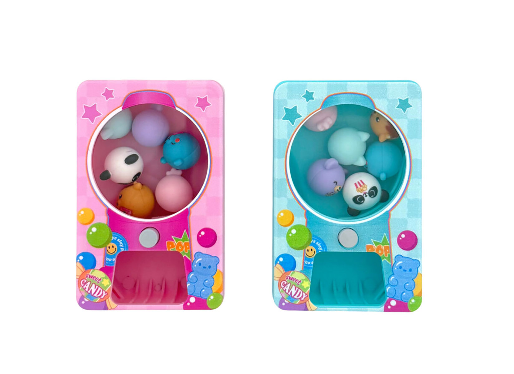 Toy Machine Ball Eraser Set (Assorted Designs)